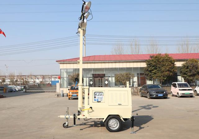 翔工的照明燈車，哪里需要哪里搬